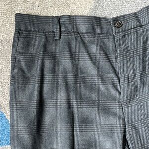Goodthreads Plaid Gray Men's Dress Pants - Athletic Fit